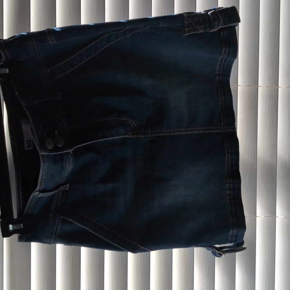 Denim mini skirt